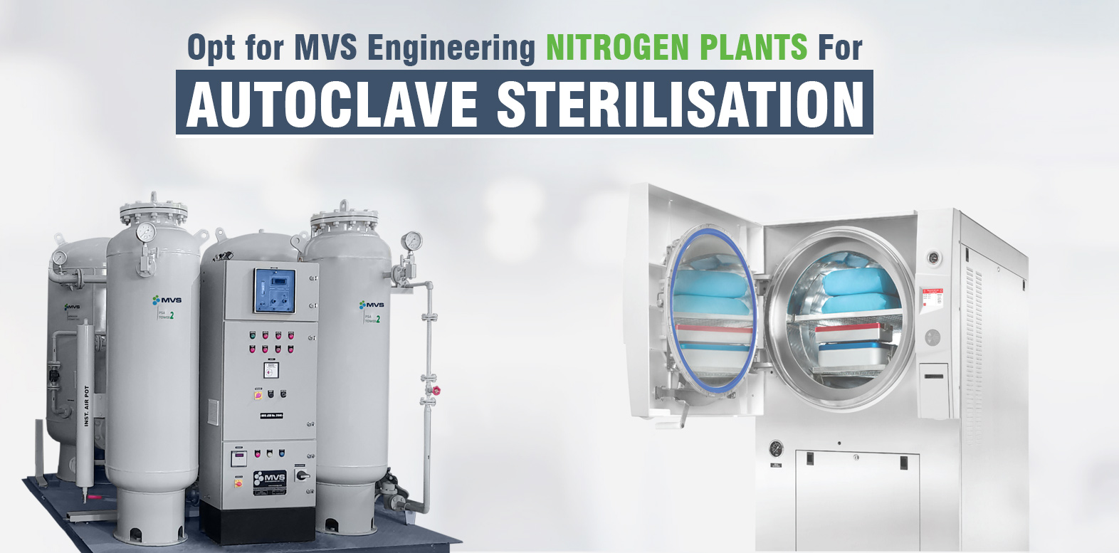 Nitrogen for autoclave Sterilisation